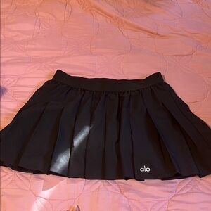 ALO Yoga Black Circle Skater Skirt